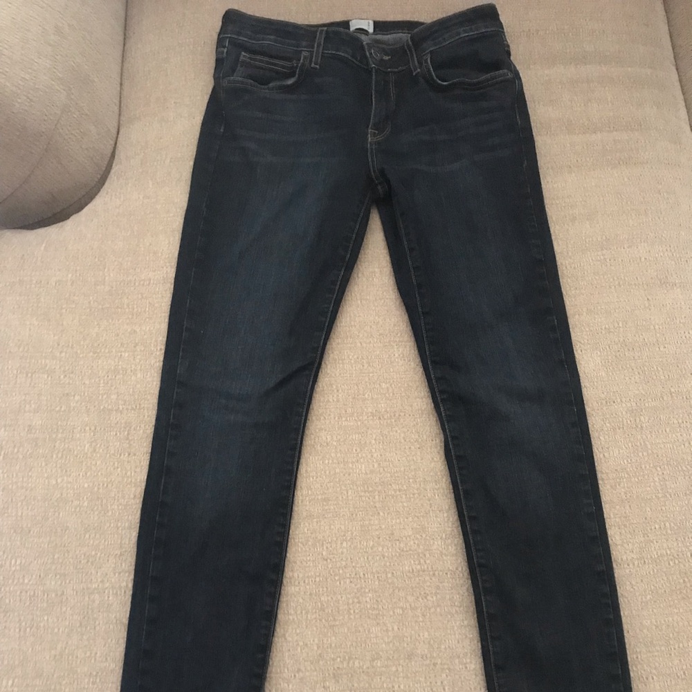 rich & skinny dark denim stretch jeans